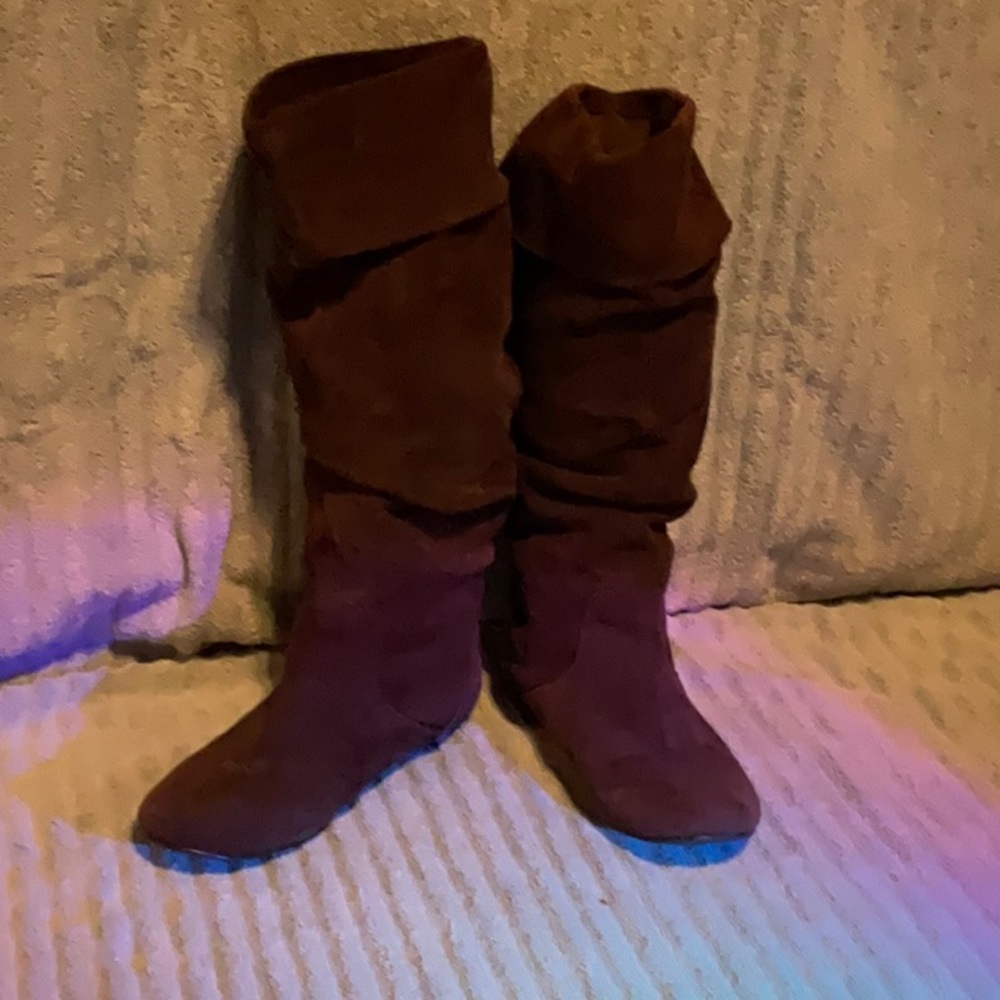 Bonanza brown leather suede soft boots